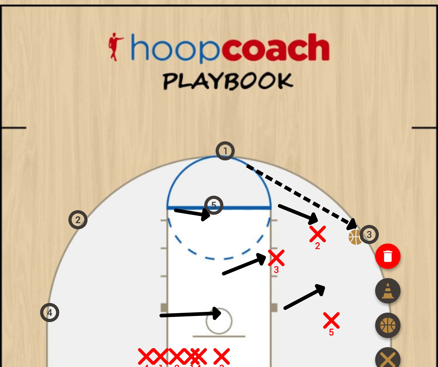 Basketball Play Zone Defense 