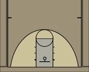 Basketball Play Diamond 2 Zone Baseline Out of Bounds 