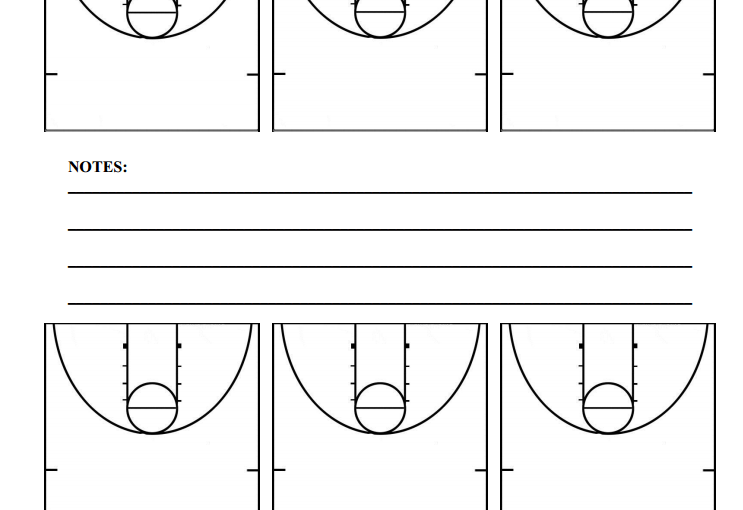 Printable Half Court Basketball